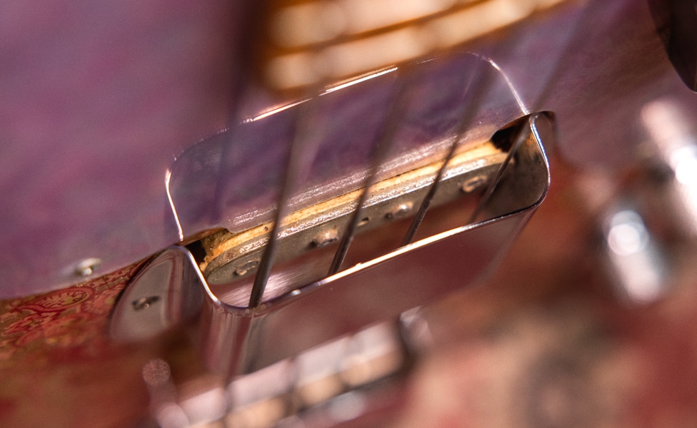 1968 Fender Pink Paisley Telecaster Bass Pickup