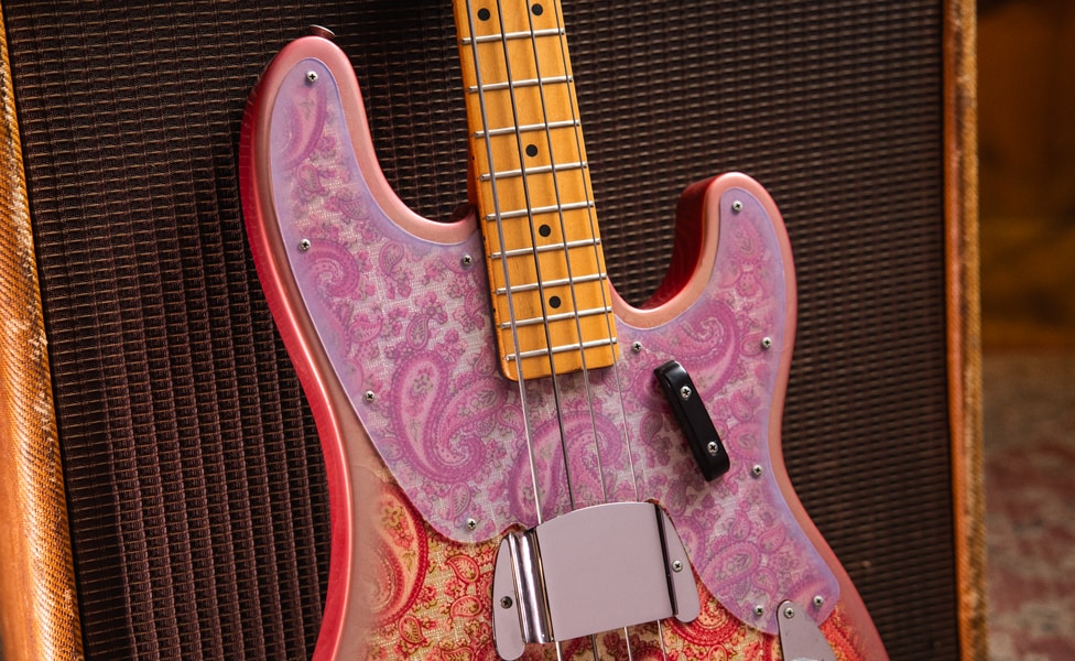 1968 Fender Pink Paisley Telecaster Bass