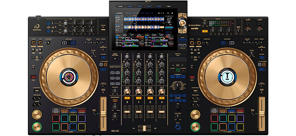 AlphaTheta XDJ-AZ-N 4-Channel All-in-One DJ System in Gold