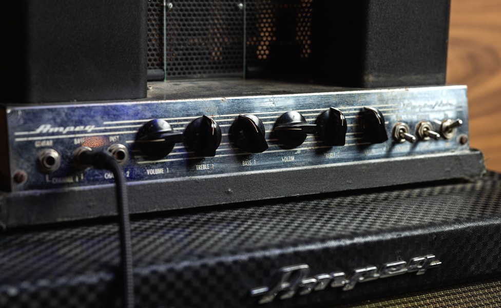 Ampeg B-15 Portaflex Bass Amp Head Front Control Panel