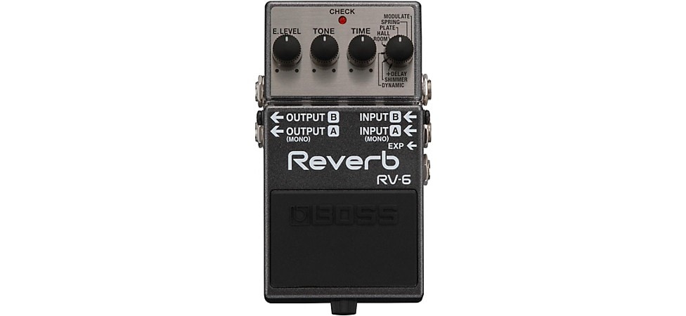 BOSS RV-6 Digital Reverb/Delay Effects Pedal