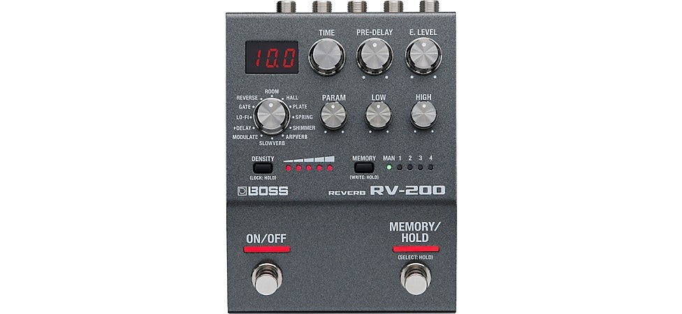 BOSS RV 200 Reverb Effects Pedal