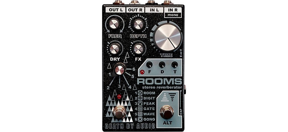 Death By Audio ROOMS Stereo Reverb Effects Pedal