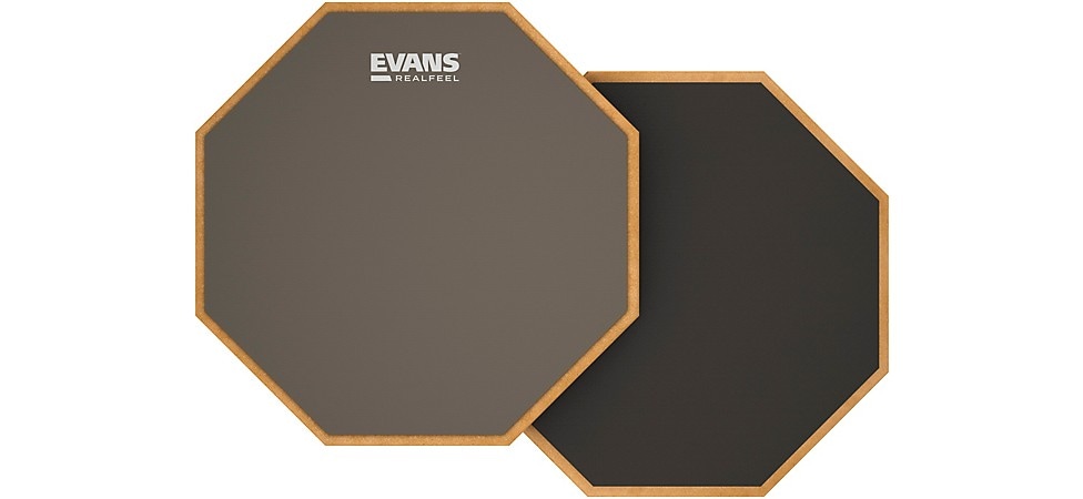EVANS RealFeel 2-Sided Speed and Workout Drum Pad Gray 12"