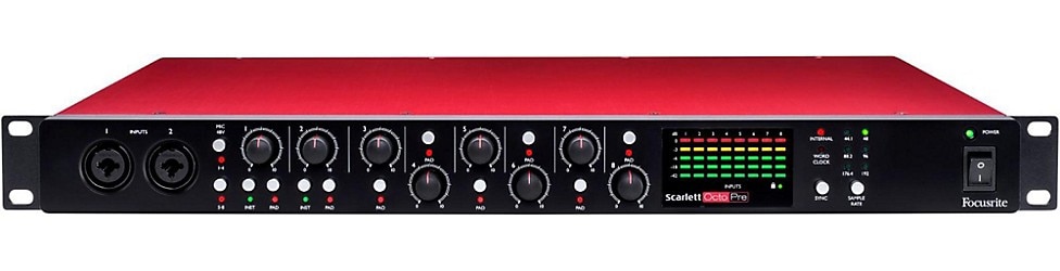Focusrite Scarlett OctoPre 8-Channel Microphone Preamp