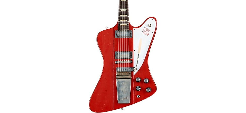Gibson Custom Murphy Lab 1963 Firebird V with Maestro Vibrola Light Aged Cardinal