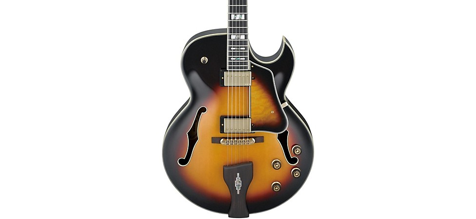 Ibanez LGB30 George Benson Signature Hollowbody Electric Guitar in Vintage Yellow Sunburst