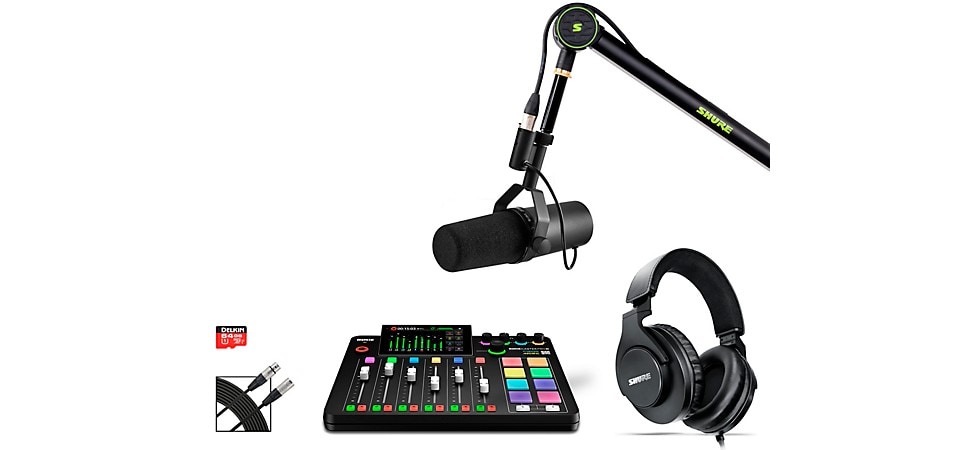 Shure/Rode Rodecaster Pro II and SM7B Solo Podcasting Kit