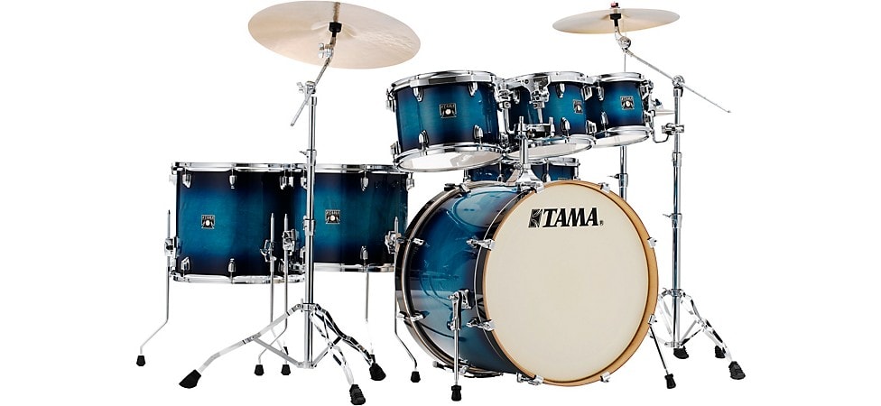 TAMA Superstar Classic 7-Piece Shell pack Blue Lacquer Burst