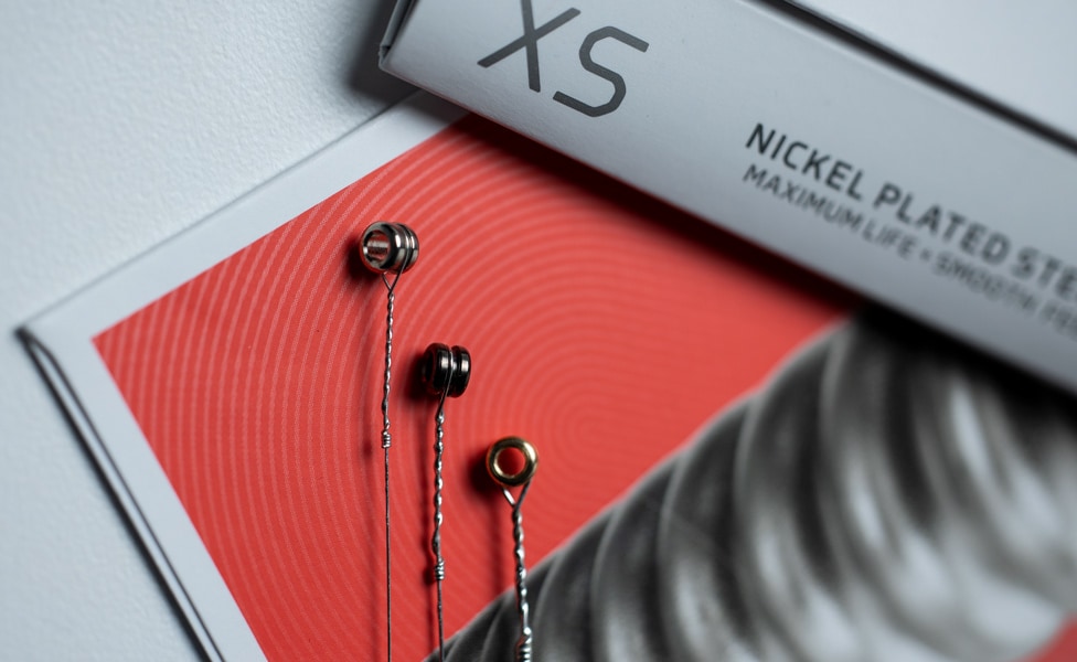Ball ends on D'Addario XS electric guitar strings
