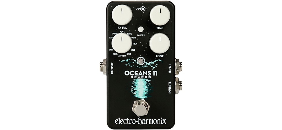 Electro-Harmonix Oceans 11 Digital Reverb Effects Pedal