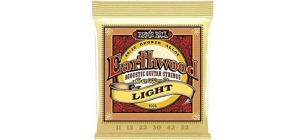 Ernie Ball 2004 Earthwood 80/20 Bronze Acoustic Guitar Strings Light (11-52)