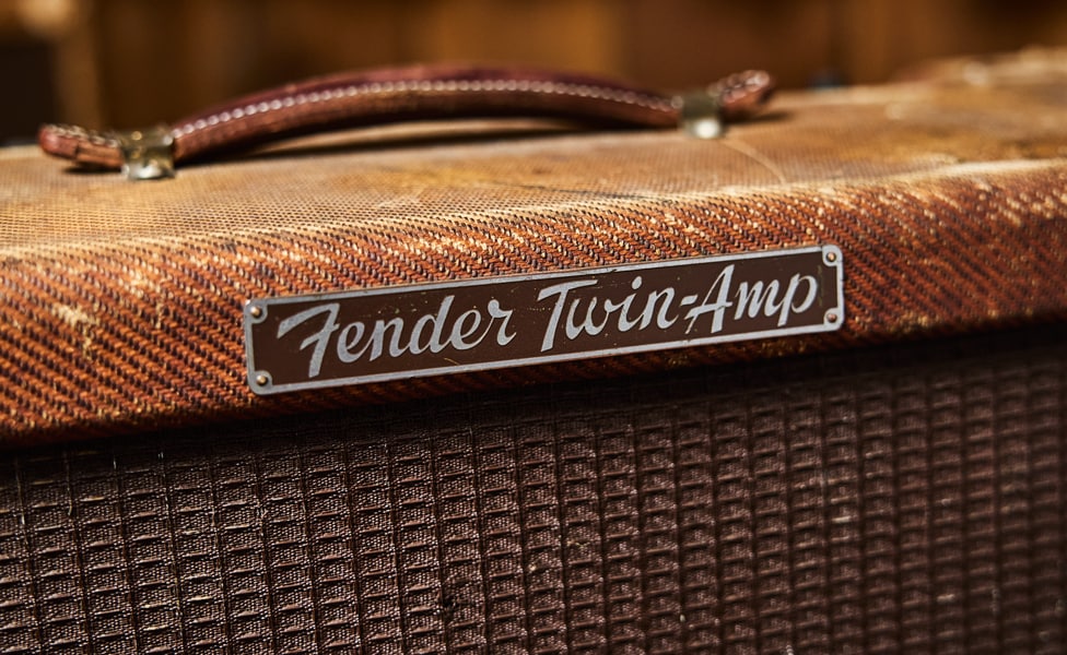 Fender 1955 "Low Power" Tweed Twin Branding