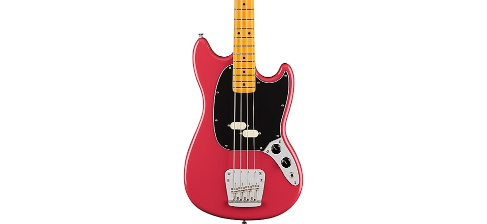 Fender American Professional Classic Mustang Bass in Faded Dakota Red