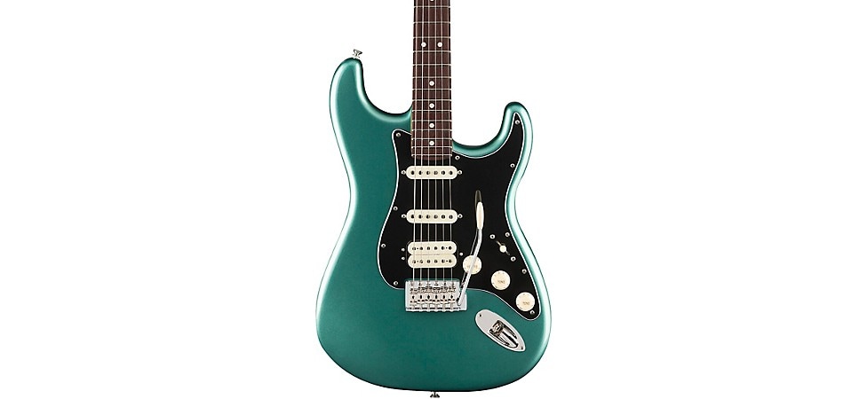 Fender American Professional Classic Stratocaster HSS with Rosewood Fingerboard in Faded Sherwood Green Metallic
