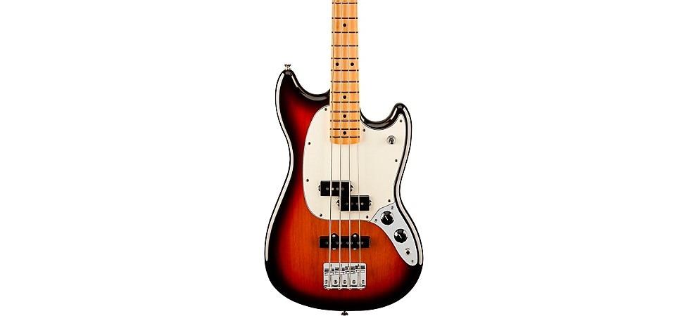 Fender Player II Mustang PJ Bass Maple Fingerboard in 3-Color Sunburst