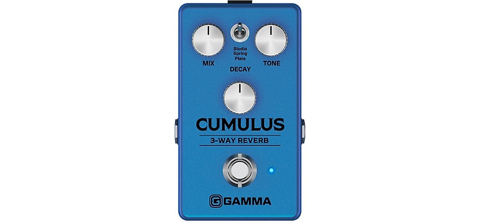 GAMMA Cumulus 3-Way Reverb Effects Pedal
