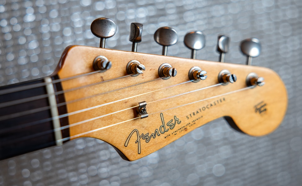 Vintage 1961 Fender Stratocaster Headstock