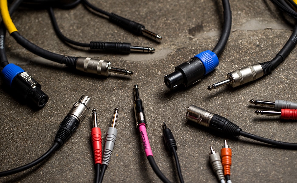 Audio Cables with various Connectors