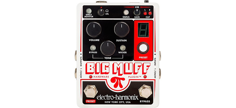 Electro-Harmonix Big Muff Pi Hardware Plug-in Harmonic Distortion/Sustainer Effects Pedal