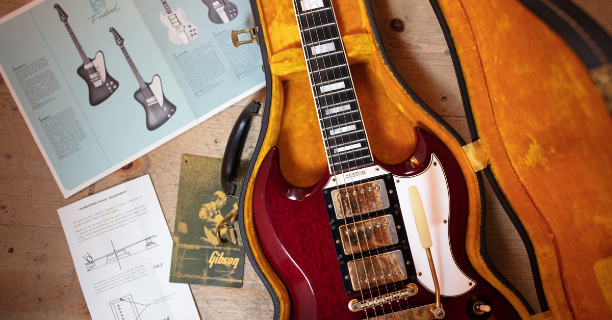 Vintage Guitar Finds | 1963 Gibson SG Custom Cherry