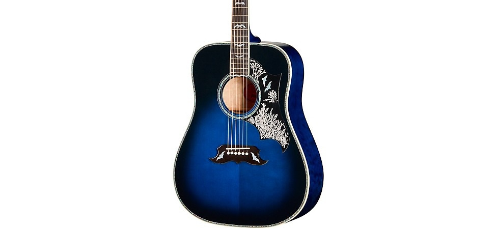 Gibson Custom Acoustic Bats in Flight in Midnight Edge Burst