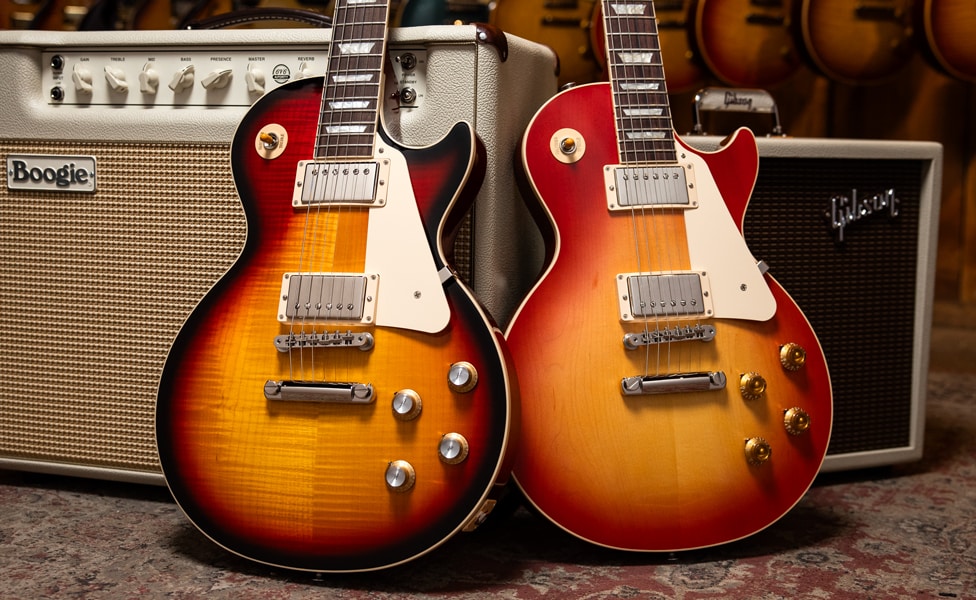 Gibson Les Paul Standard '50s Washed Cherry and Gibson Les Paul Standard '60s Tri-Burst