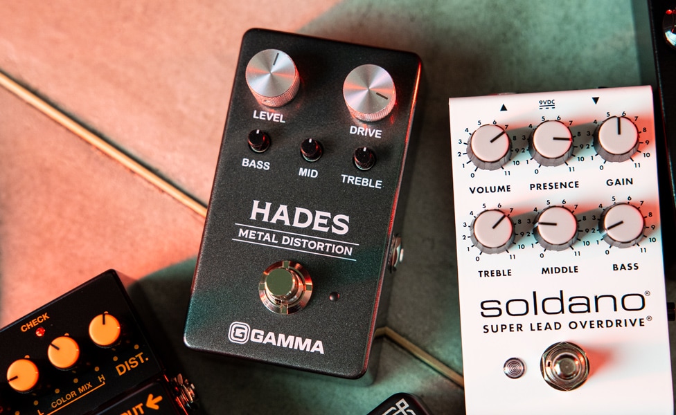 Hades Metal Distortion and Soldano Super Lead Overdrive Guitar Effects Pedals