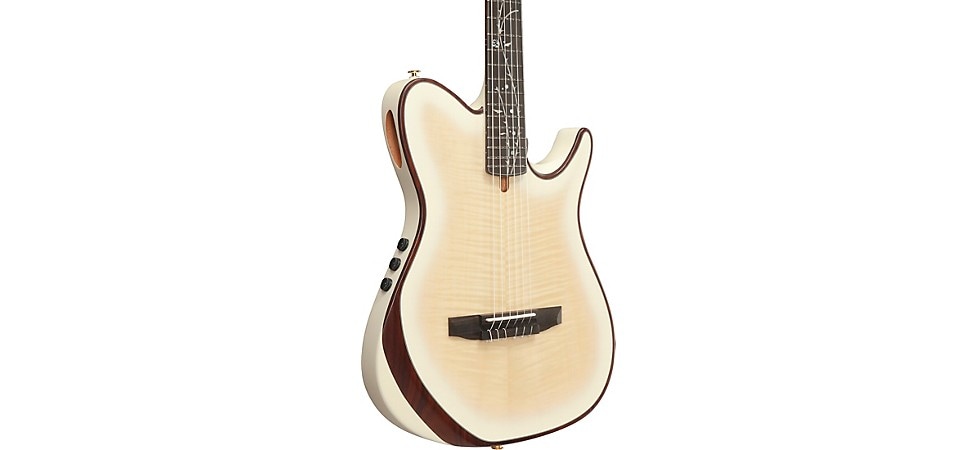 Ibanez Tim Henson TOD100FMN Nylon-String Acoustic-Electric Guitar in Toasted Marshmallow