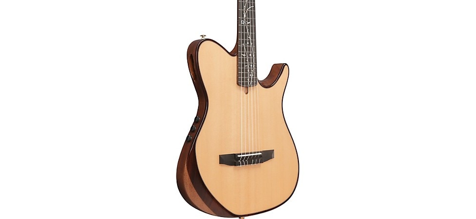 Ibanez TOD100N Tim Henson Signature Nylon-String Acoustic-Electric Guitar in Natural High Gloss
