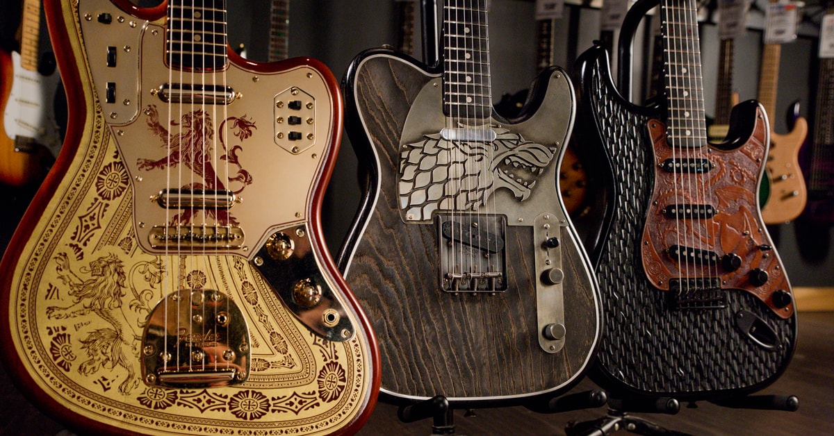 Fender Game Of Thrones Sigil Guitars | D.B. Weiss' Personal Collection