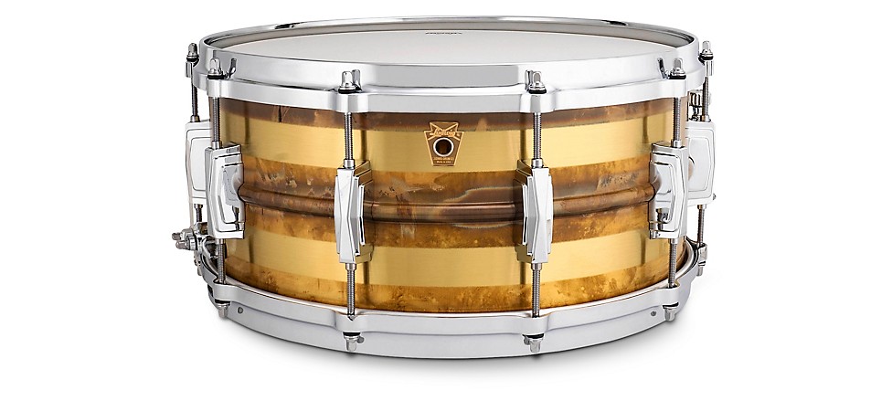 Ludwig Striped Bronze Phonic Snare Drum