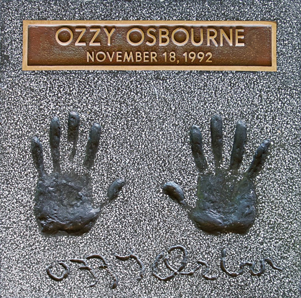 Ozzy Osbourne RockWalk Handprints