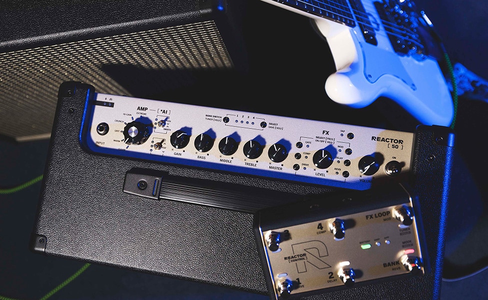 Positive Grid Reactor 50W Intelligent Combo Amp Control Panel
