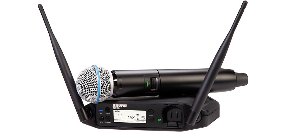 Shure GLX-D24+ Vocal System with BETA 58A Microphone