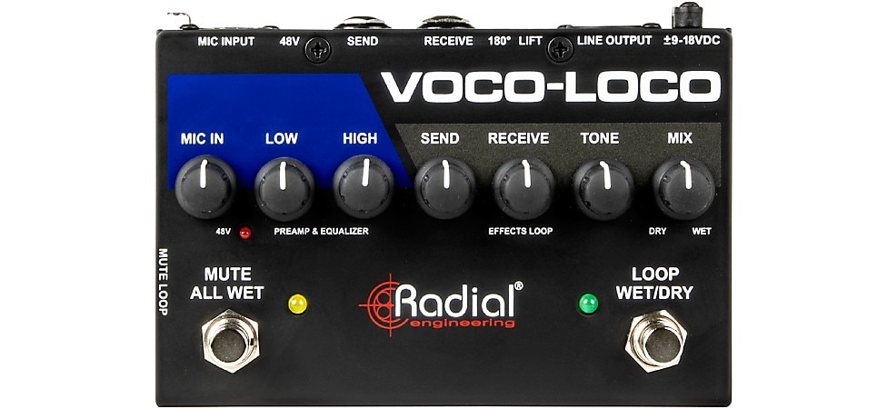 Radial Engineering Voco-Loco Vocal Effects Switcher
