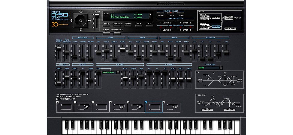 Roland Cloud D-50 Software Synthesizer