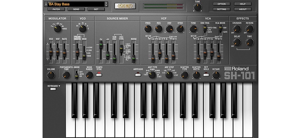 Roland Cloud SH-101 Software Synthesizer