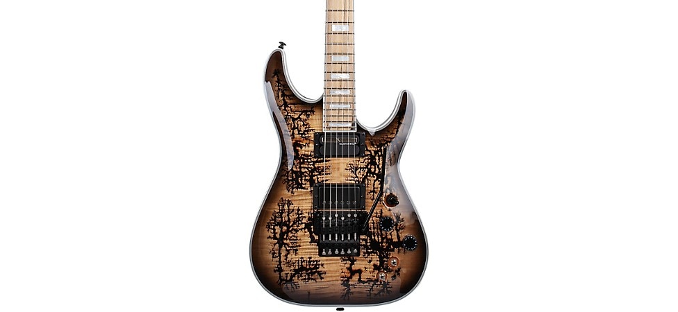 Schecter Guitar Research C-1 FR-S Electro-Resin in Black Burst