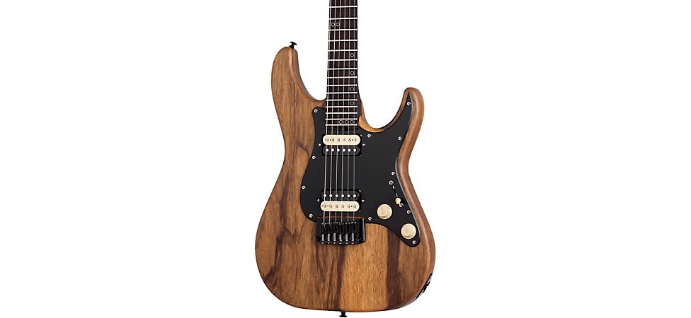 Schecter Guitar Research Sun Valley Super Shredder Exotic HT Electric Guitar in Black Limba
