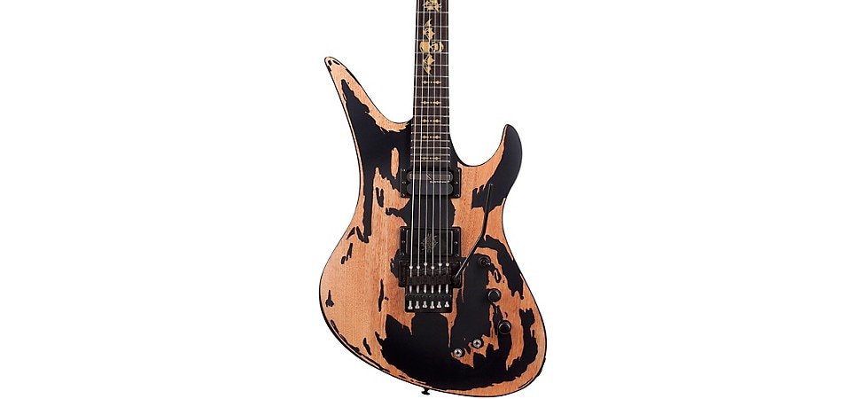 Schecter Guitar Research Synyster Gates Custom-S Relic in Distressed Satin Black