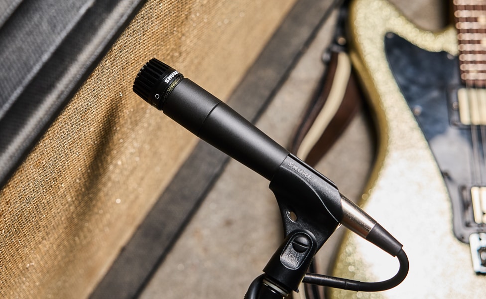 Shure SM57 Dynamic Instrument Microphone Miking Guitar Amp