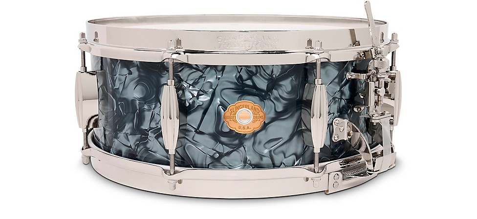 Slingerland Radio King Solid Maple Snare Drum in Black Diamond Pearl 14x5.5"