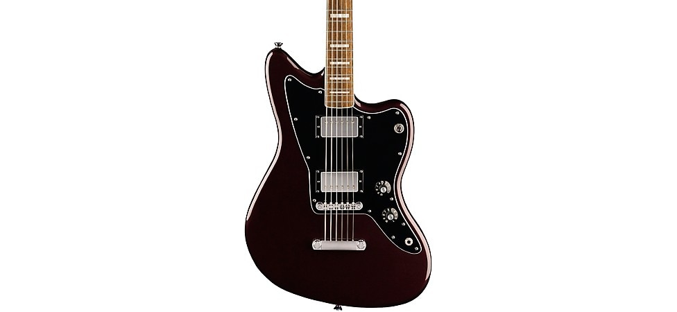 Squier Paranormal Baritone Jazzmaster ST HH Electric Guitar in Oxblood