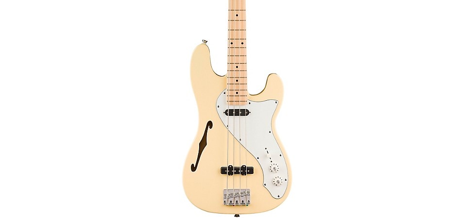 Squier Paranormal III Precision Bass Thinline SJ in Vintage White