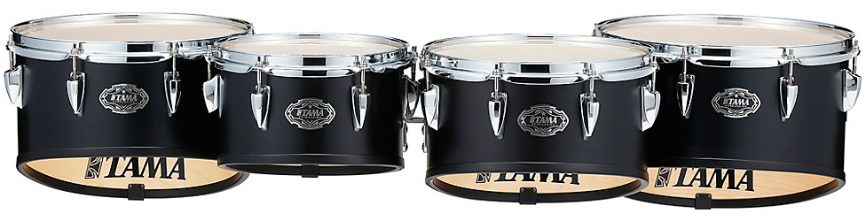 TAMA Fieldstar Marching Tenor Drums, Quad With Power Cut