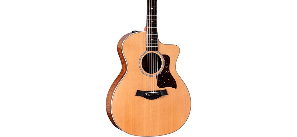Taylor 214ce DLX Sunset Blvd Acoustic-Electric Guitar Figured Ovangkol