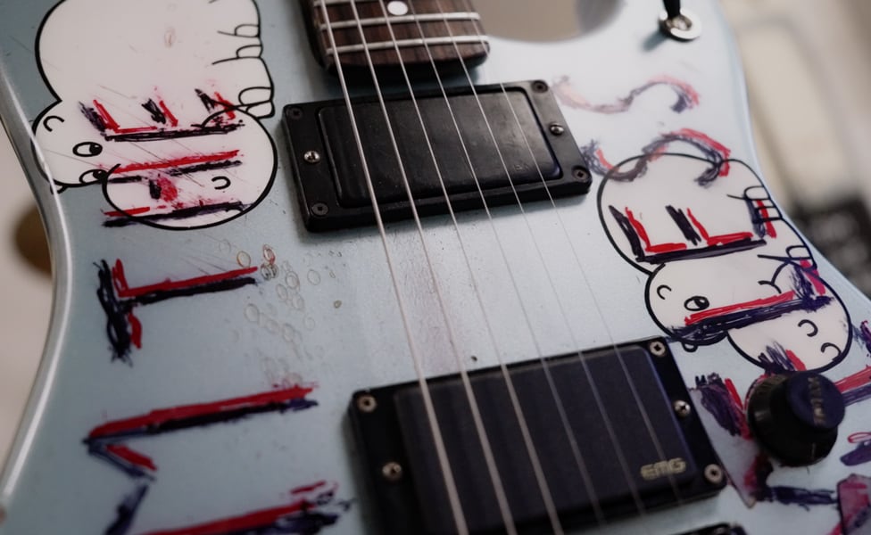 Tom Morello's original Arm the Homeless guitar