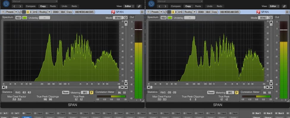Warm Audio WA-87jr SE and FET Vocal Spectrum Analysis Comparison