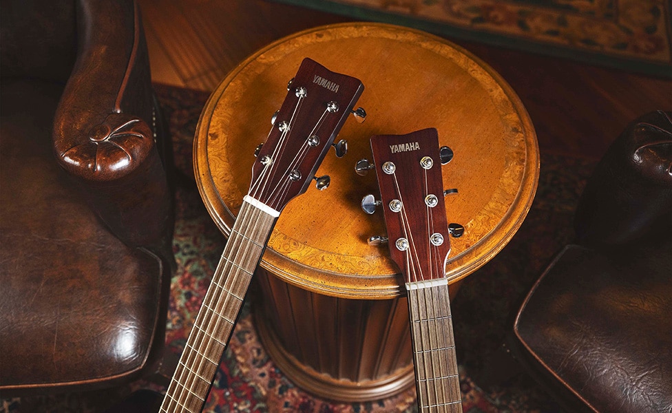 Yamaha TransAcoustic TAG1 C and TAS1E Headstocks